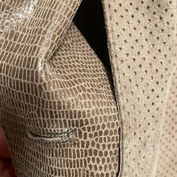 Rare la matta perforated shirt snake skin inseam - Picture 12 of 12